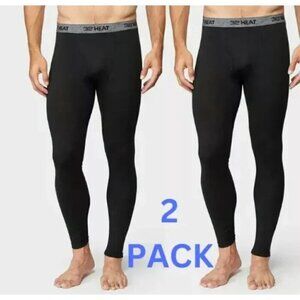 NEW 32 Degrees Men's S 2 Pack Base Layer Pants Small Black